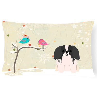 Coussin lombaire intérieur/extérieur en tissu de noël