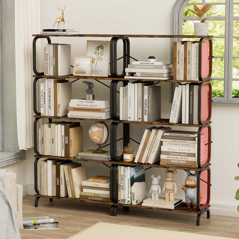 5 Tier Large Book Shelf,Bookcase Home Office Open Bookshelf,Shelves For Living Room,Office Shelf, Black