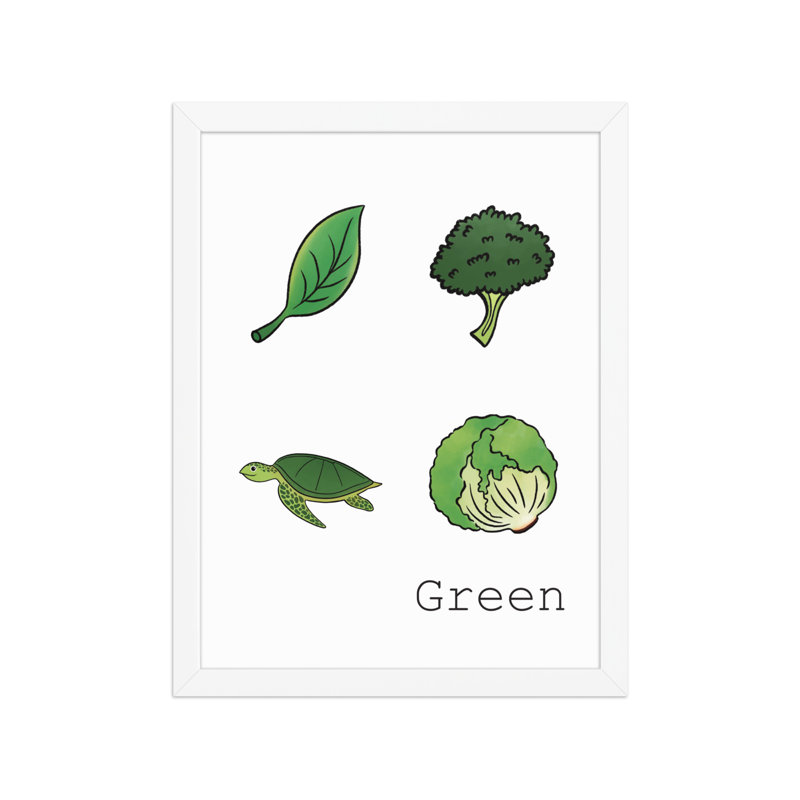 Vert | Affiche encadrée