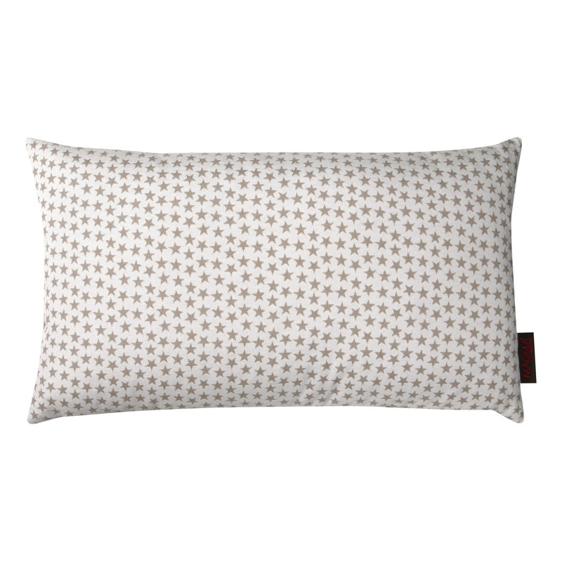 Stella Geometric Reversible Throw Pillow, Beige