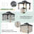 12 Ft. W x 10 Ft. D Metal Gazebo