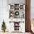 72" Farmhouse Bar Cabinet With 3 Drawer-64071007