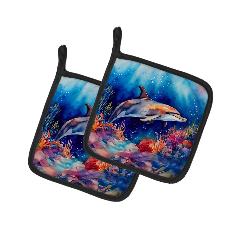 Caroline's Treasures Nautical Collection Polyester Potholder Set