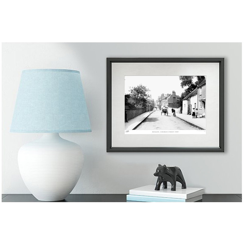 Reigate, Church Street 1909 by Francis Frith - Single Picture Frame Print, 28cm H x 36cm W x 2.3cm D