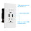 Prise USB 15A pour prise murale inviolable