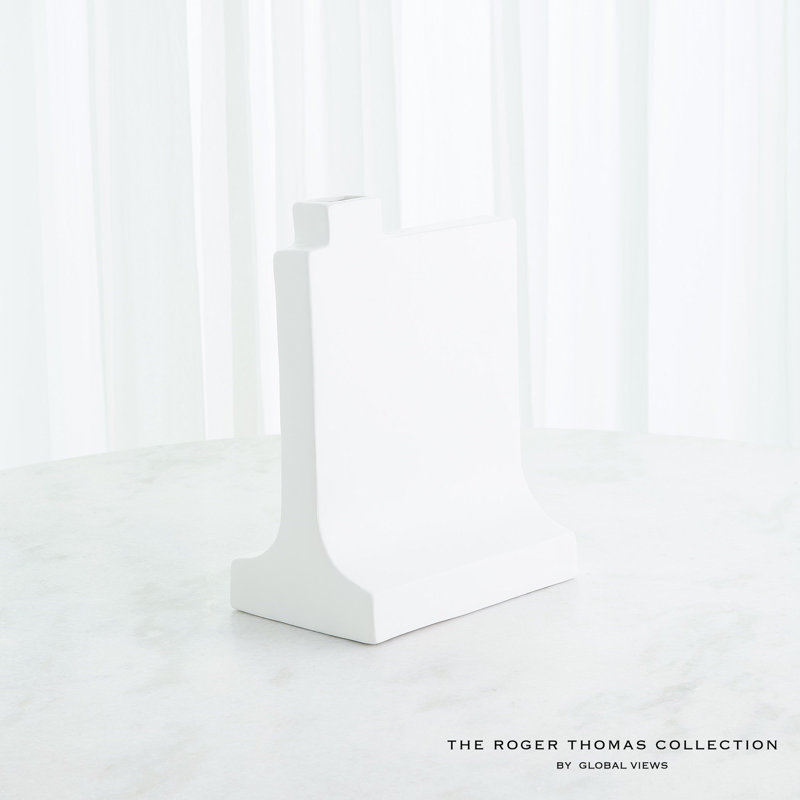 Icon Vase-Matte White-Med