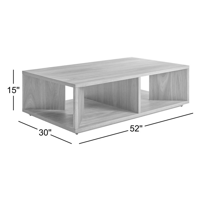 Low Space Solid Wood Coffee Table, Walnut