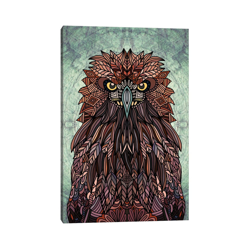Golden Eagle Portrait by Angelika Parker - Wrapped Canvas Painting, 30.48cm H x 20.32cm W x 1.91cm D