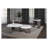 Contemporary Nesting Cocktail Table with Hidden Casters and Replicated Marble Pattern