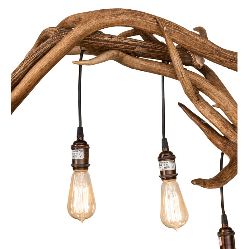 Lustre oblong 7 lumières 52 po