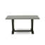 Ensemble de table de cuisine de 7 pièces avec un magnifique plateau de table de couleur ciment et 6 chaises de salle à manger noires avec têtes de clous et un dossier haut de style, finition noire brossée-1488947749-1488947746-1488947747