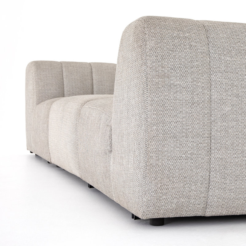 Canapé modulaire d'extérieur 3 pièces Necci, Faye cendré