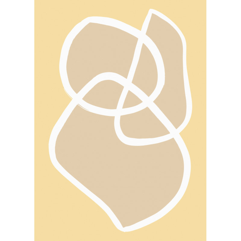 Shape 13, 76.2 cm H x 50.8 cm W, Yellow