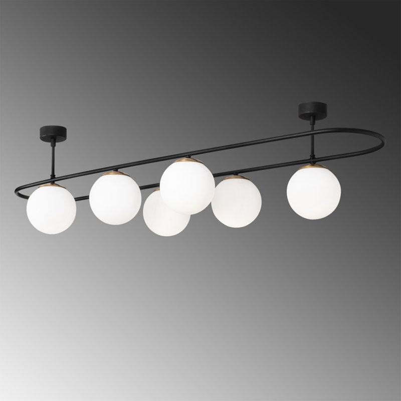 Plafonnier semi-encastré 6 lumières 48,82 po Falko