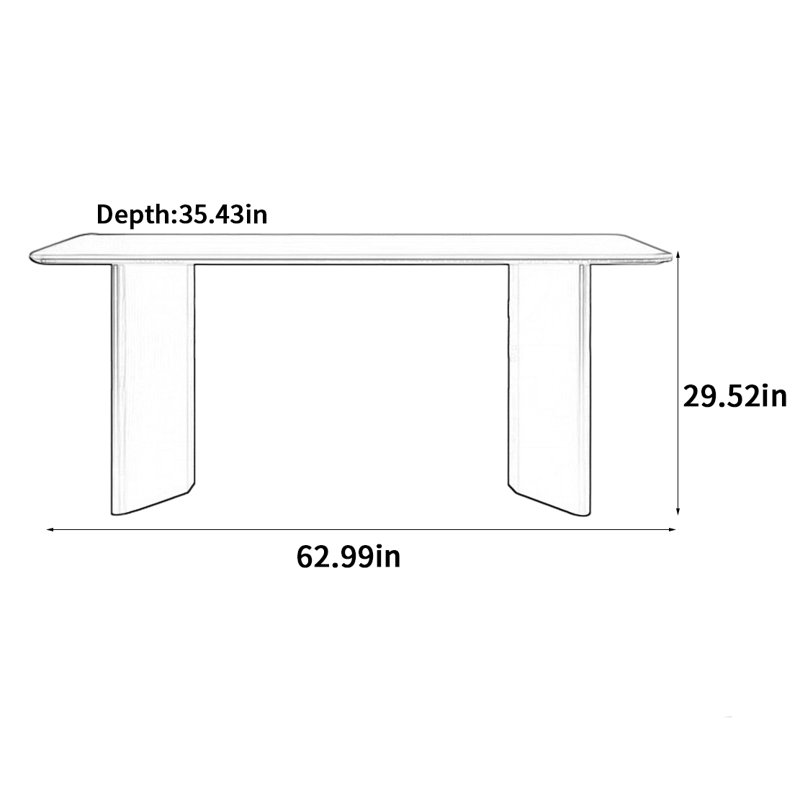Casteel, 29.52”H x 62.99”L x 35.43”W
