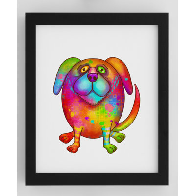 Colourful Dog - Print on Plastic / Acrylic