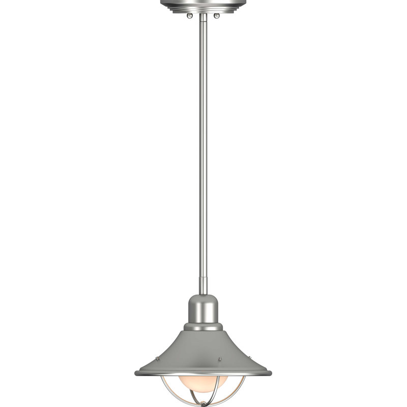1-Light Indoor Brushed Nickel Mini Pendant