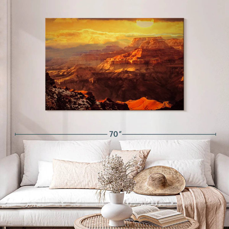 Alvord Breathtaking Canyon Sunset, 32" H x 48" W