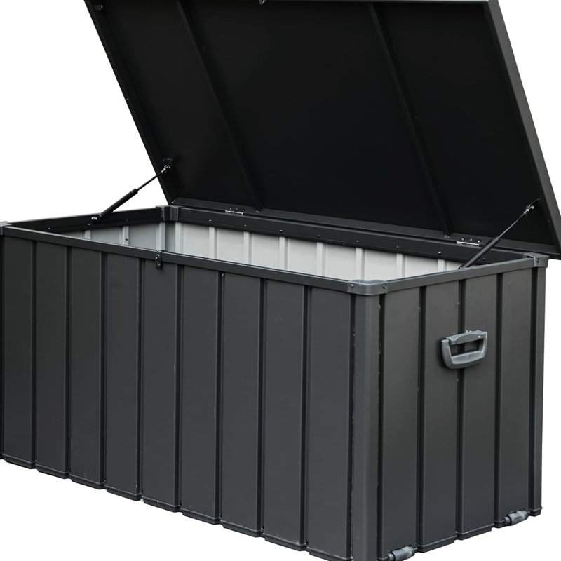 Boîte de rangement 150 gallons pour l'extérieur - imperméable, verrouillable, pour ranger les serviettes