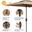 Parasol de marché carré 6 pi Nahlani-267458417
