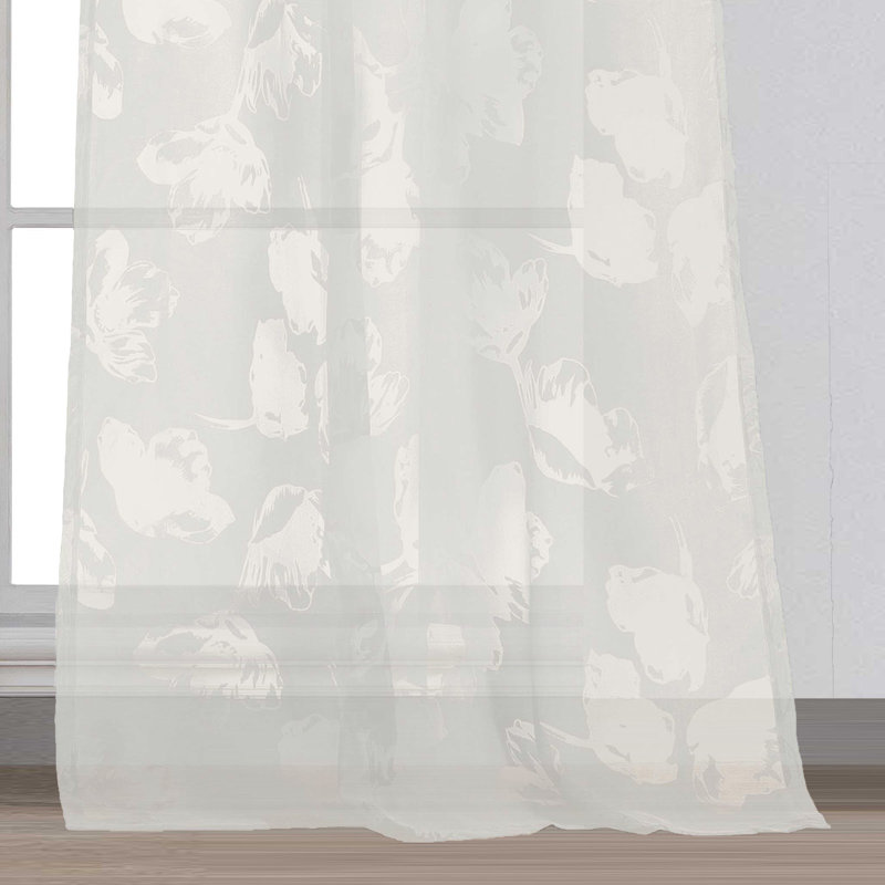 Rideau en mélange de coton Dellar