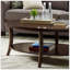Table basse ovale avec tablette Perth Espresso-1848531990