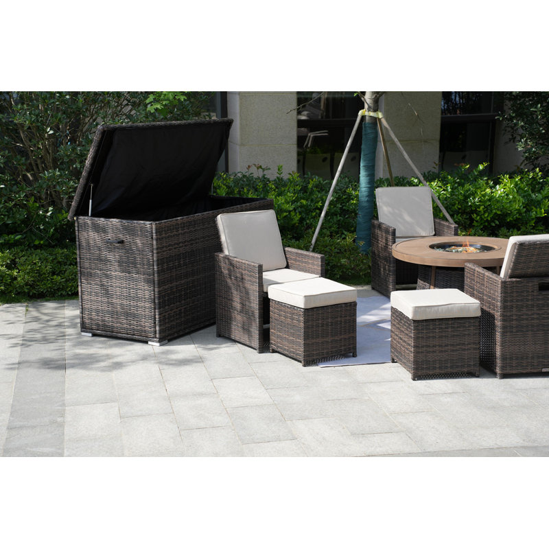 Areefa 8 - Person Patio Conversation Set with Cushions
