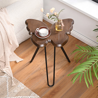 Butterfly-Shaped End Table