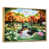 Toile avec cadre flottant or