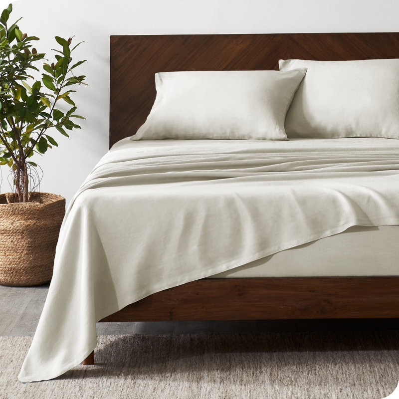 Natural Twin Organic Linen Sheet Set