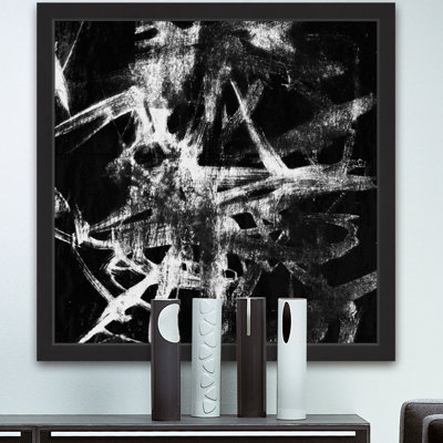 « monotype scribble iv », reproduction d’art encadrée