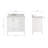 Ariel Cambridge 36 In. Right Offset Vanity With 2 In. Carrara Marble Countertop-105903784