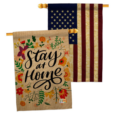 Double Sided 40'' H x 28'' W Polyester House Flag