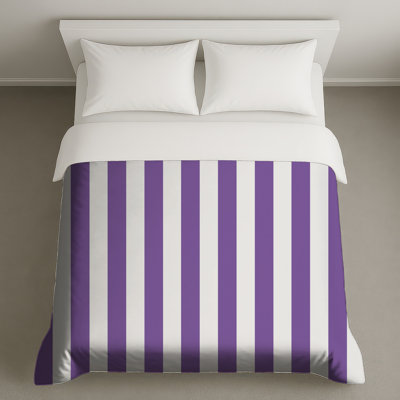 Vertical Purple Stripes Duvet Covers