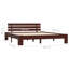 vidaXL Bed Frame Solid Pine Wood-1762100053-1762100040