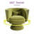 Upholstered Swivel Barrel Chair (Set Of 2)-1422412239