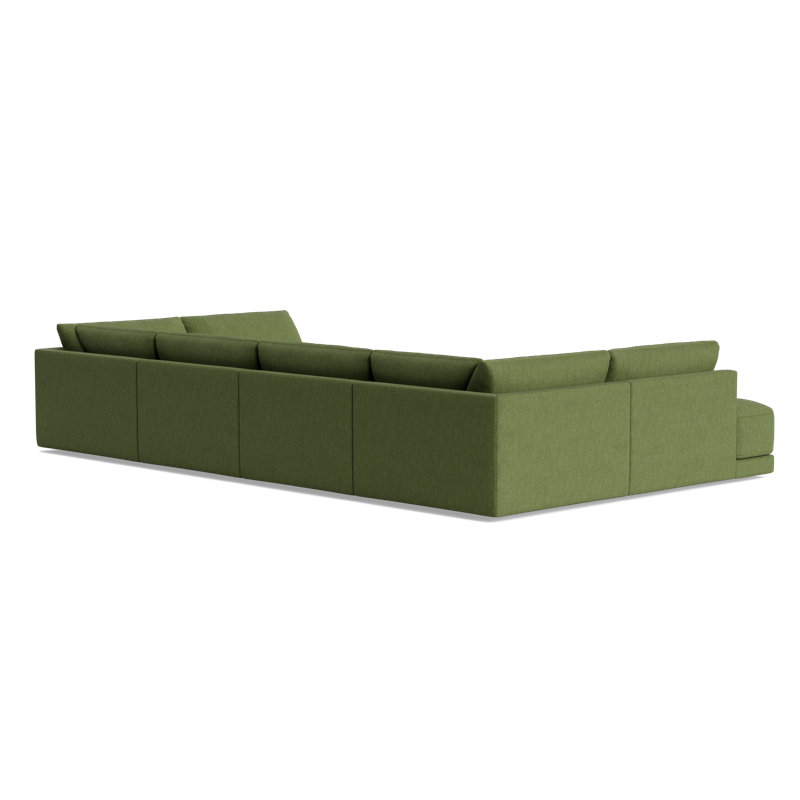 Eva Sectional, Performance Weave - Basil