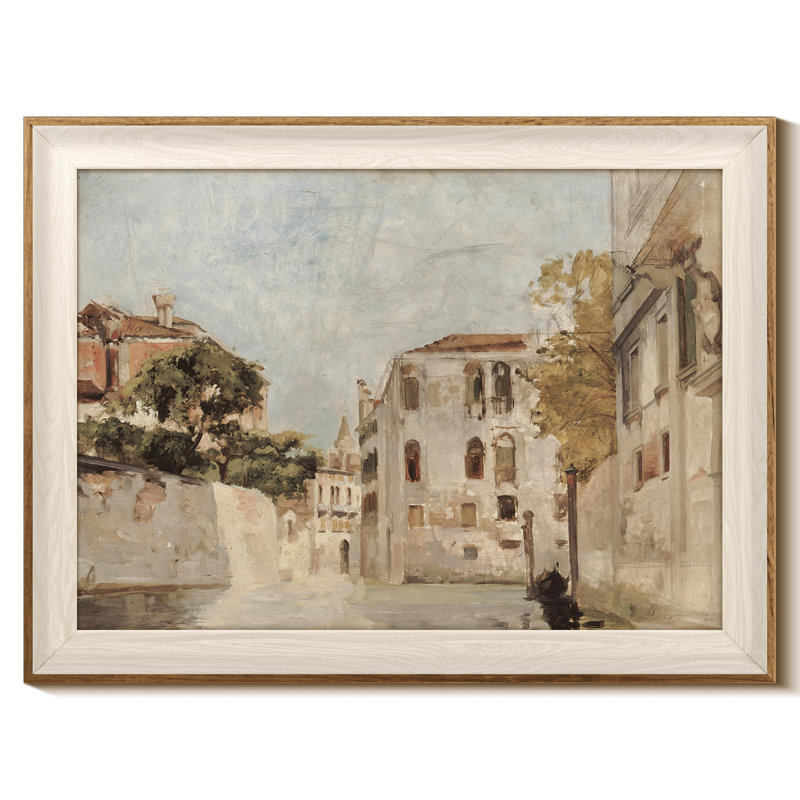 Vintage Venice Cityscape Framed Wall Art
