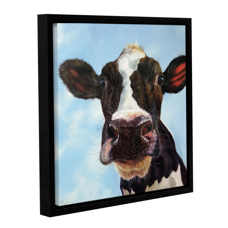 "Louise" par Lucia Heffernan, impression sur toile, H 10 po x l 10 po x P 2 po, Cadre flottant noir