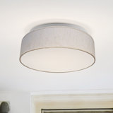 Armande Linen LED Flush Mount