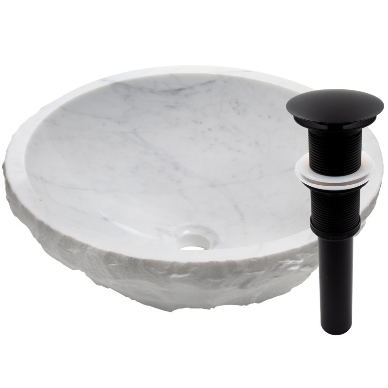 Lavabo de salle de bain circulaire, Noir mat
