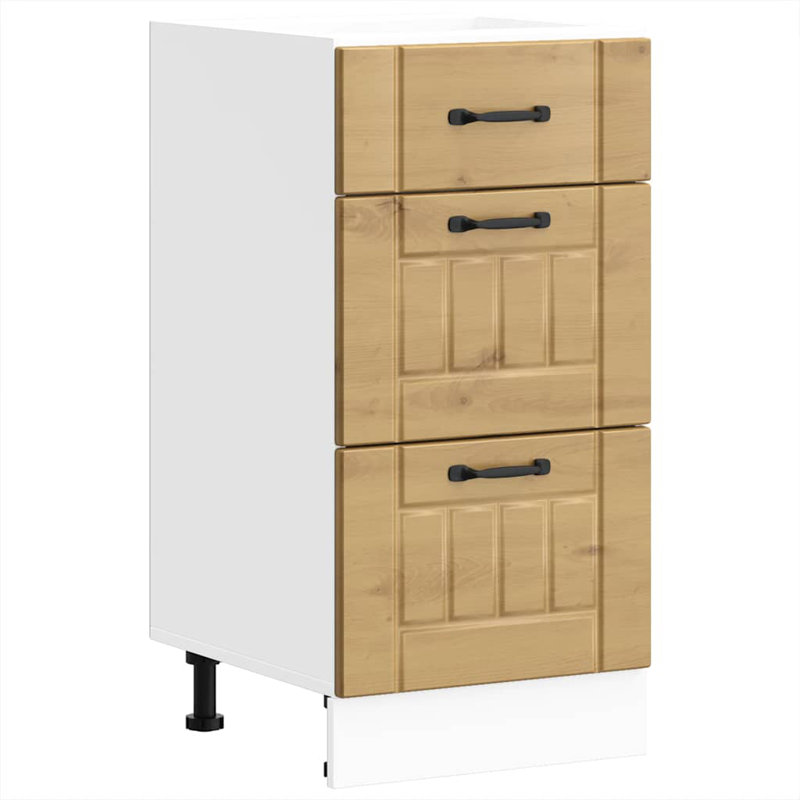 Atsabe Standard Base Cabinet, Artisan Oak, 81.5cm H x 40cm W x 46cm D