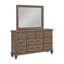 Commode 2 pièces en bois avec miroir Mirabeau-120200600