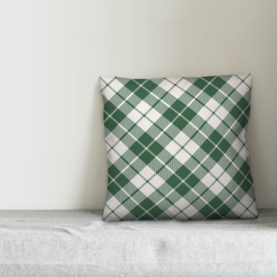 Plaid Throw Pillow