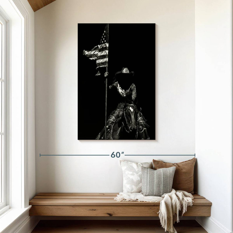 Lelar Scratchboard Rodeo VI, 45" H x 30" W