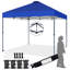 10x10 FT Pop Up Canopy with Carry Bag and Ground Stakes-109652527-109652530