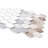 Recycled Serenity 12" x 11" Glass Mosaic Wall Tile-63332533
