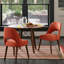 Chaises d'appoint rembourrées Nola Burnt Orange-55168186