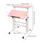 Bureau de travail réglable Laius-1021261559