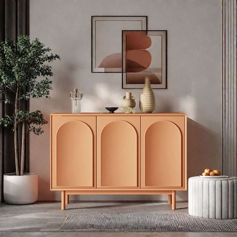 Armoire d'appoint Nordic Light Luxury, Orange
